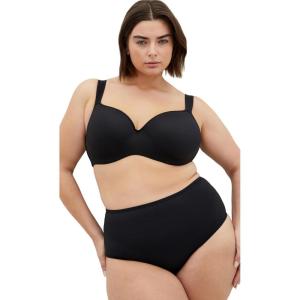 City Chic Women’s Plus Size Bra – BALC Smooth & Chic Tshirt(Black)