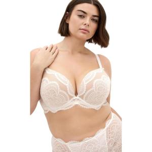 City Chic Women’s Plus Size Bra – Ophelia Push Up(Ivory)