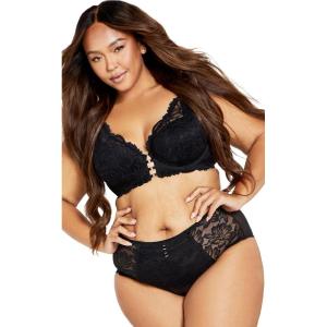 City Chic Women’s Plus Size Bra – Paige Contour(Black)