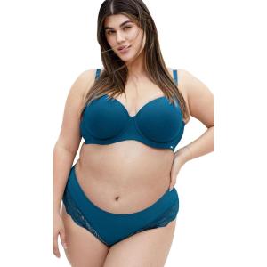 City Chic Women’s Plus Size Bra – Smooth & Chic Cotton T-Shirt(Poseidon)