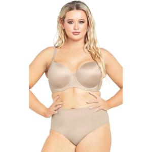 City Chic Women’s Plus Size Bra – Smooth & Chic T-Shirt(Latte)