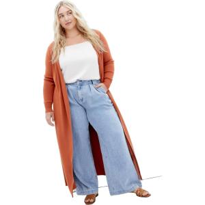 City Chic Women’s Plus Size Cardigan – Goldie(Toffee)
