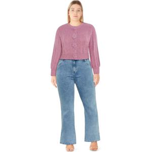 City Chic Women’s Plus Size Cardigan – Winnie(Dusty Pink)