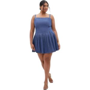 City Chic Women’s Plus Size Dress – Skye(Mid Denim)
