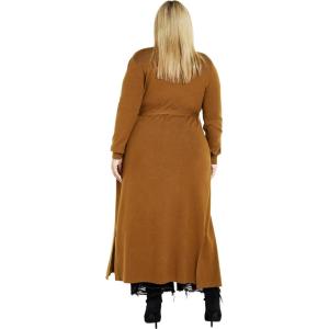 City Chic Women’s Plus Size Goldie Cardigan(Salted Caramel)