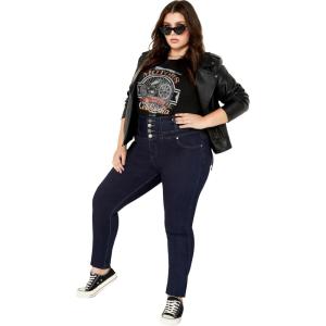 City Chic Women’s Plus Size Harley Zoey Jean(Indigo)