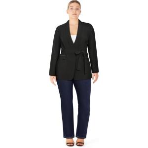 City Chic Women’s Plus Size Jacket – Belted Soraya(Black)