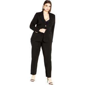 City Chic Women’s Plus Size Jacket – Kara(Black)