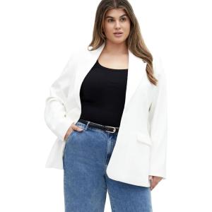 City Chic Women’s Plus Size Jacket – Kara(Ivory)