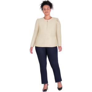 City Chic Women’s Plus Size Jacket – Mallory(Cream)