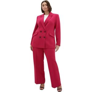 City Chic Women’s Plus Size Jacket – Oversized Alexis(Deep Rose)