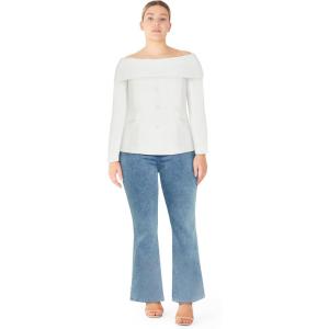 City Chic Women’s Plus Size Jacket – Phoenix(Ivory)