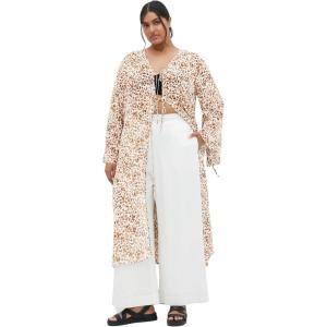 City Chic Women’s Plus Size Jacket – Remi Leopard Print(Light Leopard)