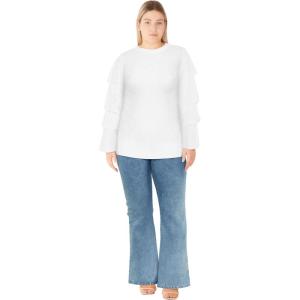 City Chic Women’s Plus Size Jumper – Carolina(Ivory)