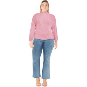 City Chic Women’s Plus Size Jumper – Halo Sleeve(Pink)