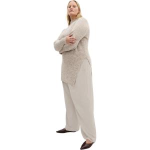 City Chic Women’s Plus Size Jumper – Longline Split(Taupe)