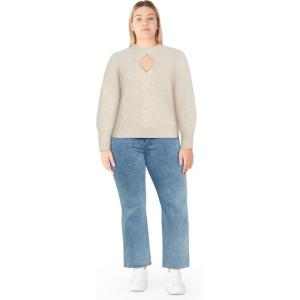 City Chic Women’s Plus Size Jumper – Salem(Cream)