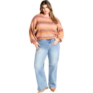 City Chic Women’s Plus Size Jumper – Shay(Amber)