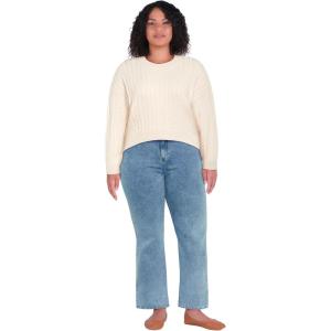 City Chic Women’s Plus Size Jumper – Shelby(Cream)