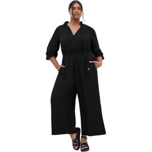 City Chic Women’s Plus Size Jumpsuit – Faye(Black)