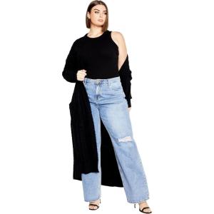 City Chic Women’s Plus Size Kelsey Cardigan(Black)