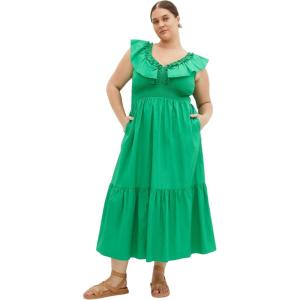 City Chic Women’s Plus Size Maxi Dress – Kelly(Kelly Green)