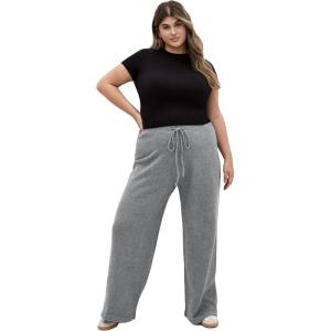 City Chic Women’s Plus Size Pant – Ally(Charcoal Marle)