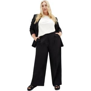 City Chic Women’s Plus Size Pant – Jazmin Crepe(Black)
