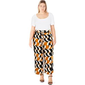 City Chic Women’s Plus Size Pants – Nova Print(Black Print)