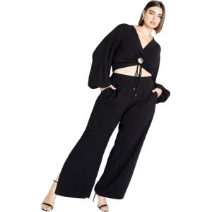 City Chic Women’s Plus Size Pants – Tailored(Black)