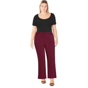 City Chic Women’s Plus Size Pants – Vienna(Red)