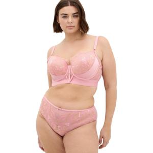 City Chic Women’s Plus Size Panty – Alexis Cheeky(Vintage Rose)