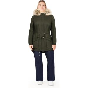 City Chic Women’s Plus Size Parka – Casual(Khaki)