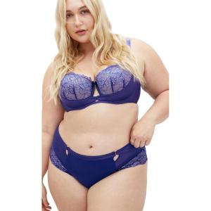 City Chic Women’s Plus Size Renay Hi Brief(Sapphire)