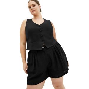 City Chic Women’s Plus Size Shorts – Bella(Black)