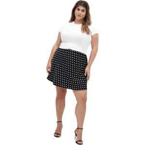 City Chic Women’s Plus Size Skirt – Adelyn Print(Polkadot)