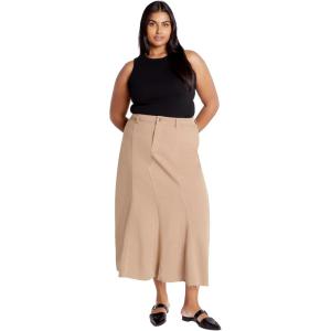City Chic Women’s Plus Size Skirt – Laylo(Caramel)