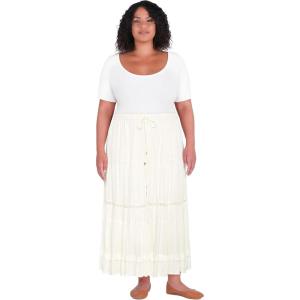 City Chic Women’s Plus Size Skirt – Nova(Ivory)