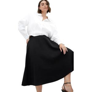 City Chic Women’s Plus Size Skirt – Pia(Black)