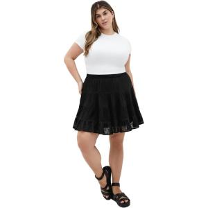 City Chic Women’s Plus Size Skirt-Ebony(Black)