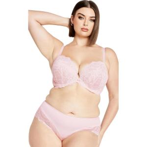 City Chic Women’s Plus Size Smooth & Chic Cheeky Brief(Pink Icing)