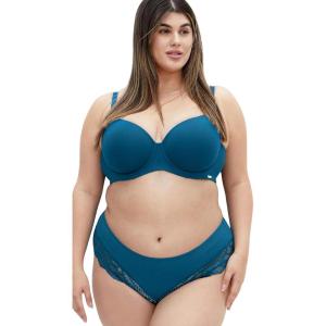City Chic Women’s Plus Size Smooth & Chic Cheeky Brief(Poseidon)