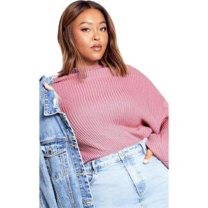 City Chic Women’s Plus Size Sweater – Angel Sleeve(Musk Melange)