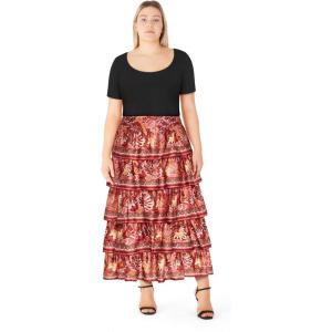 City Chic Womens Skirt – Allie(Rose Print)