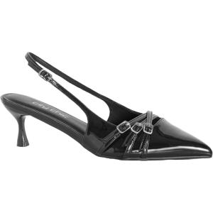 City Chic Women’s Sling Back – Wide Fit Mia, Black(Black)