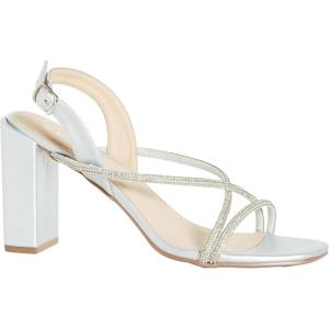 City Chic Women’s Sparkle Glitz Heel(Silver)