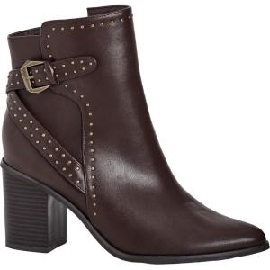 City Chic Women’s WIDE FIT Orly Ankle Boot(Choc Brown)