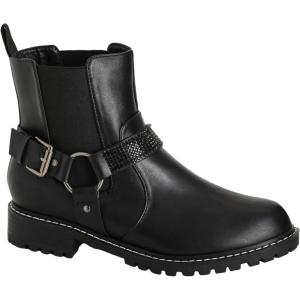 City Chic Women’s WIDE FIT Texas Ankle Boot, Black(Black)