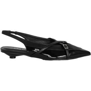 City Chic Women’s Wide Fit Slide Sandals – Miami(Black)