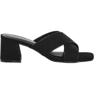 City Chic Women’s Wide Fit Slide Sandals – Tuscany(Black)